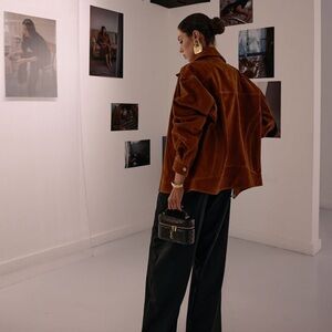 MIMCHIK  Nubuck Oversized Jacket